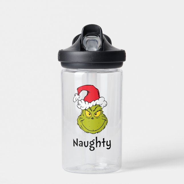 How Grinch Stole Christmas | Naughty Grinch Water Bottle (Front)