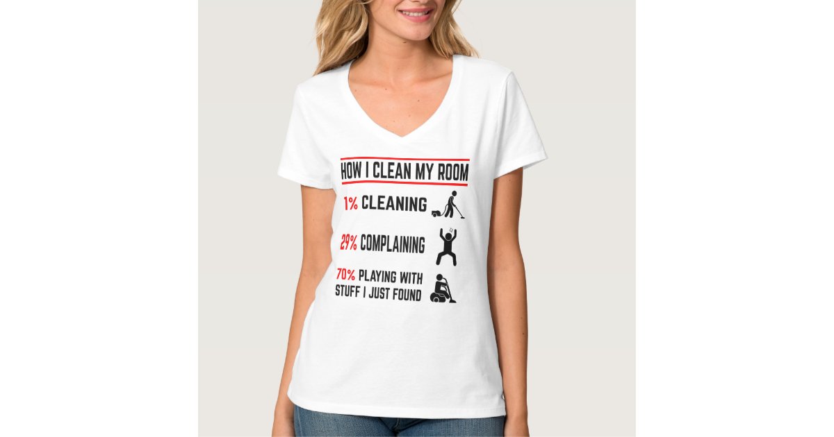 How I Clean My Room Cleaning Housekeeping T Shirt Uk 