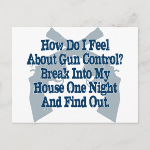 How I Feel About Gun Control Postcard