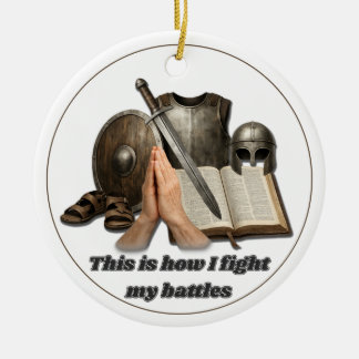 How I Fight My Battles Ceramic Tree Decoration