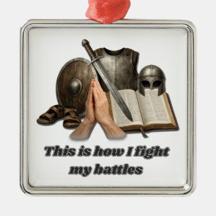 How I Fight My Battles Metal Tree Decoration