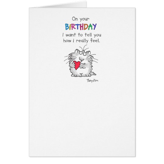 HOW I REALLY FEEL CARD