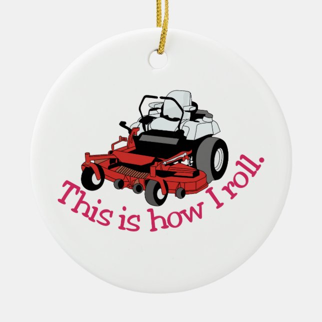 How I Roll Ceramic Tree Decoration (Front)