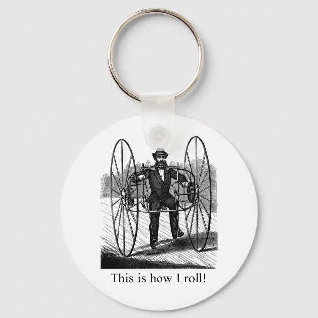 How I Roll Key Ring (Front)