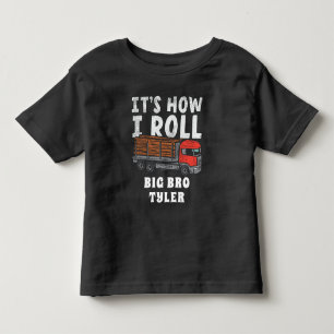 How I Roll Logger Lumberjack Trucker Custom Toddler T-Shirt