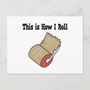 How I Roll Mail Packing Tape Postcard