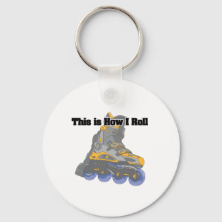 How I Roll (Roller Blades/Inline Skates) Key Ring