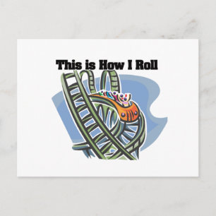 How I Roll (Roller Coaster) Postcard