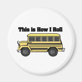 How I Roll (School Bus) Magnet