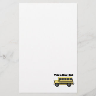 How I Roll (School Bus) Stationery
