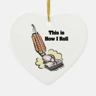 How I Roll (Vacuum Cleaner) Ceramic Tree Decoration