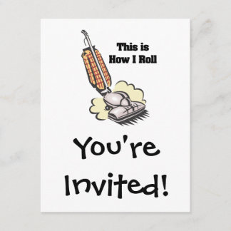 How I Roll (Vacuum Cleaner) Invitation