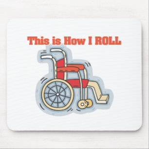 How I Roll (Wheelchair) Mouse Mat