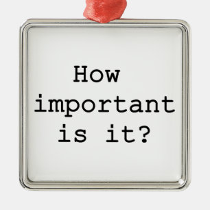 How Important Is It Slogan Quote Typography Metal Tree Decoration