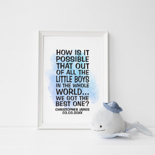 How is it possible that of all the little boys poster