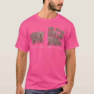 How It Started How It'S Going Wombat T-Shirt