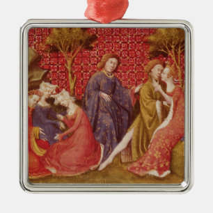 How Lancelot kissed Guinevere Metal Tree Decoration