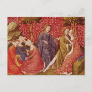 How Lancelot kissed Guinevere Postcard