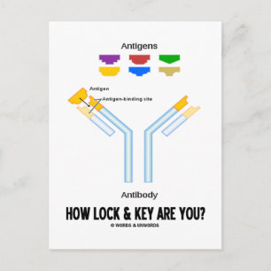 How Lock And Key Are You? (Antigen Antibody) Postcard