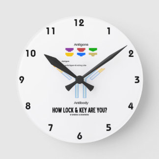 How Lock And Key Are You? Antigen Antibody Round Clock