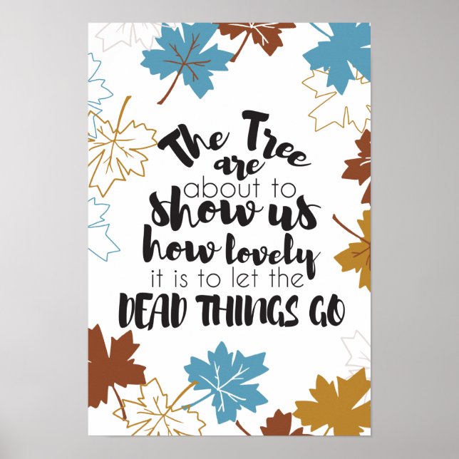  How Lovely It Is, Autumn Inspirational Quotes Poster (Front)