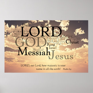 How Majestic is Your Name Poster