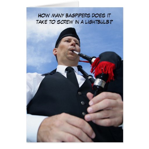 Image of How many bagpipers does it take...