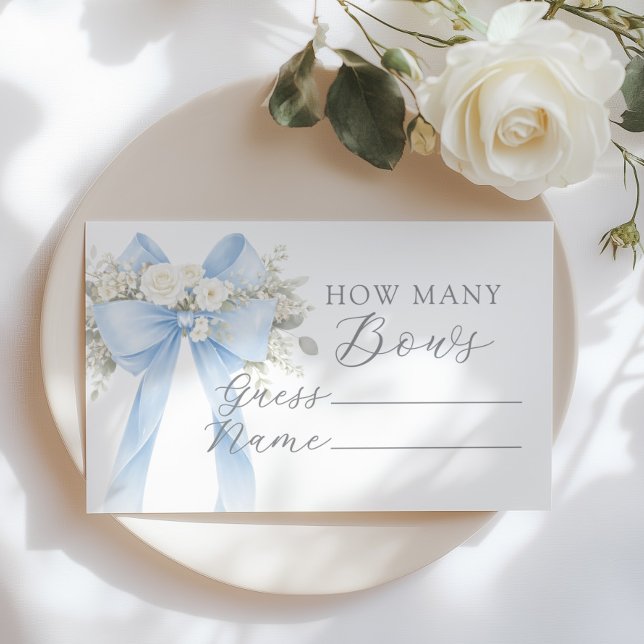 How many Bows Bluw Floral Bow Game Enclosure Card (Creator Uploaded)