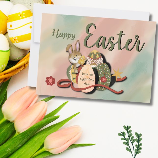 How many bunnies and chickens ? holiday card (How many bunnies and chickens _ holiday card )