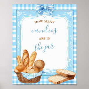 How Many Candies Are in the Jar Baby Shower Game   Poster
