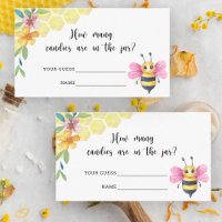 How many candies/ Bee baby shower game