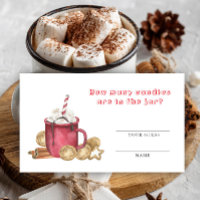 How many candies game - Hot cocoa baby shower