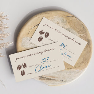 How Many Coffee Beans Are In The Jar Game Card