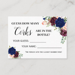 How many corks game english spanish shower card