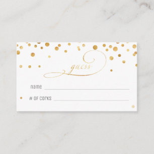 How many corks in the glass guess card