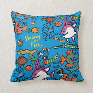 How Many Different Fish Can You See? Cushion