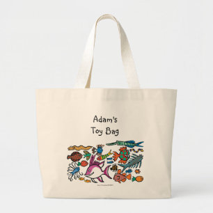 How Many Different Fish Can You See? Large Tote Bag