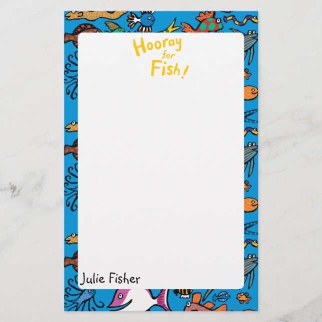 How Many Different Fish Can You See? Stationery (Front)