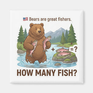 How Many Fish? – Bear Fishing Learning Magnet
