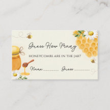 How many honeycombs baby shower game