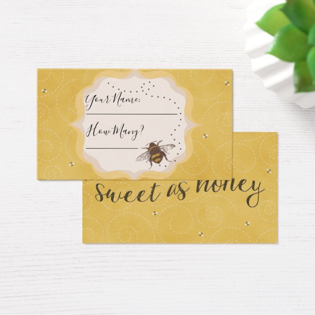 How many kisses entry cards for Bridal Shower (Desk)