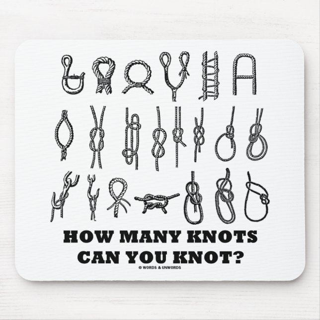 How Many Knots Can You Knot? Mouse Mat (Front)