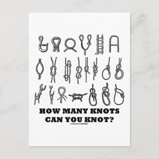 How Many Knots Can You Knot? Postcard