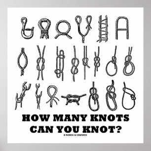 How Many Knots Can You Knot? Poster