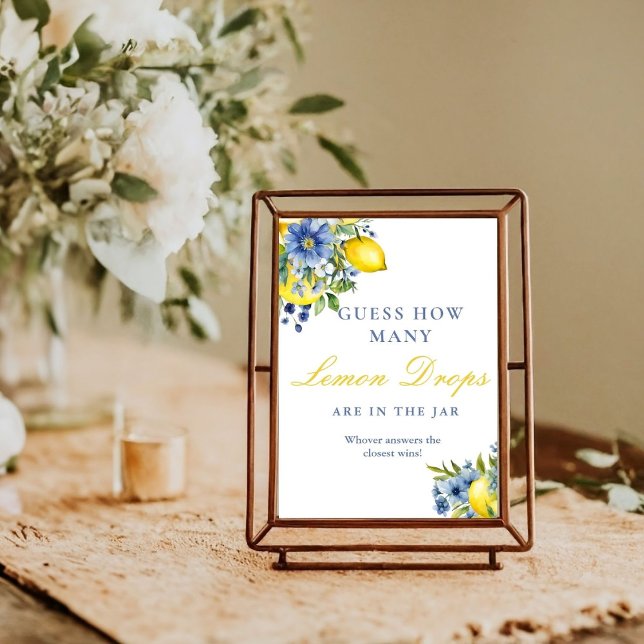How many Lemons Drops Bridal Shower Game Sign (Creator Uploaded)
