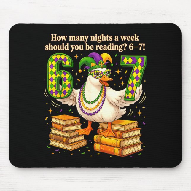 How Many Night A Week Should You Be Reading 67 Tea Mouse Mat (Front)