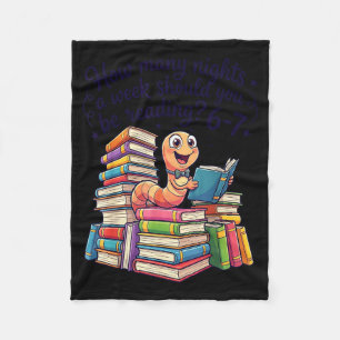 How many nights a week should be reading 6-7 book fleece blanket