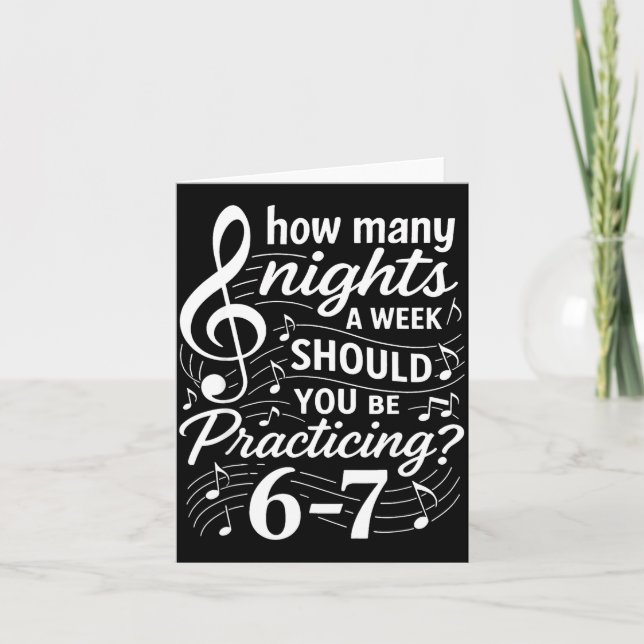 How Many Nights A Week Should You Be Practicing 67 Card (Front)