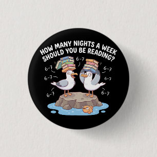 How Many Nights a Week Should You Be Reading? 67 3 Cm Round Badge