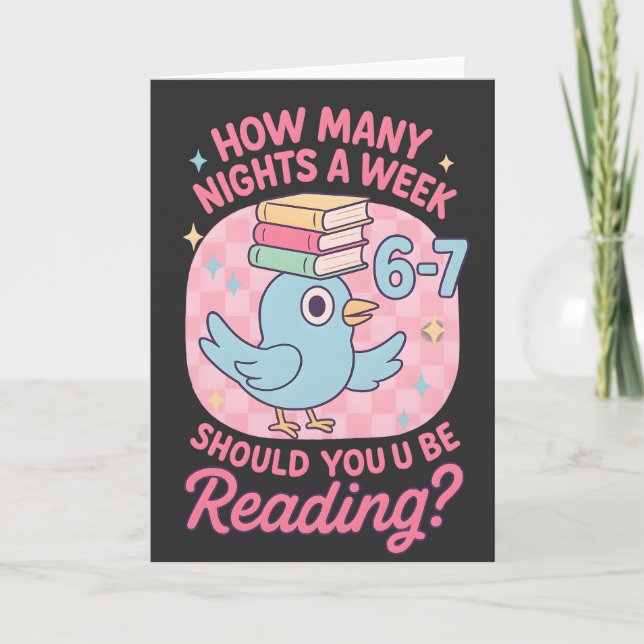 How Many Nights a Week Should You Be Reading? 67 Card (Front)